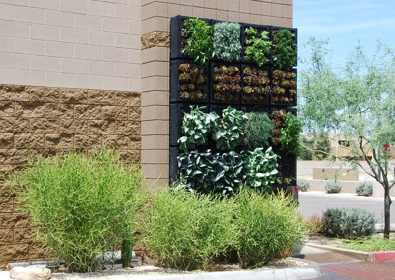 Completed Vertical Vegetable Garden